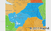Political Shades Map of Moyen Ogooue