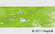 Physical Panoramic Map of Ogooue et lacs (Lambar.)