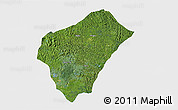 Satellite 3D Map of Boumi-lowetsi (Mbigou), single color outside