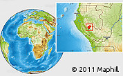 Physical Location Map of Boumi-lowetsi (Mbigou)