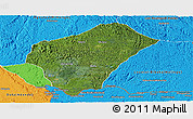 Satellite Panoramic Map of Boumi-lowetsi (Mbigou), political outside