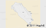Classic Style 3D Map of Dola (Ndende), single color outside