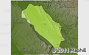 Physical 3D Map of Dola (Ndende), darken
