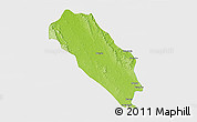 Physical 3D Map of Dola (Ndende), single color outside