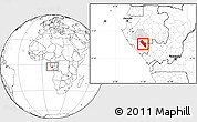 Blank Location Map of Dola (Ndende), highlighted parent region