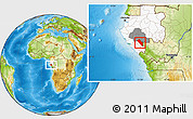 Physical Location Map of Dola (Ndende), highlighted country, highlighted parent region