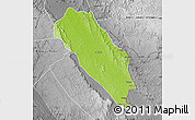 Physical Map of Dola (Ndende), desaturated