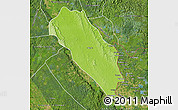 Physical Map of Dola (Ndende), satellite outside