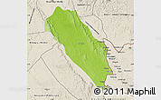 Physical Map of Dola (Ndende), shaded relief outside