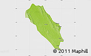 Physical Map of Dola (Ndende), single color outside