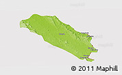Physical Panoramic Map of Dola (Ndende), cropped outside