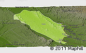 Physical Panoramic Map of Dola (Ndende), darken