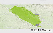 Physical Panoramic Map of Dola (Ndende), lighten