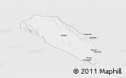 Silver Style Panoramic Map of Dola (Ndende), single color outside