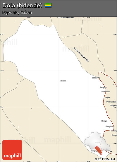 Classic Style Simple Map of Dola (Ndende)