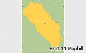 Savanna Style Simple Map of Dola (Ndende), single color outside