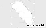 Silver Style Simple Map of Dola (Ndende), single color outside