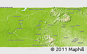 Physical Panoramic Map of Ndolou (Mandji)