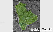 Satellite 3D Map of Ogoulou (Mimongo), desaturated