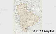 Shaded Relief 3D Map of Ogoulou (Mimongo), lighten