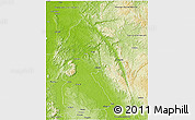 Physical 3D Map of Tsamba Mangotsi (Foug.)