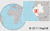 Gray Location Map of Tsamba Mangotsi (Foug.), highlighted country