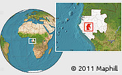 Satellite Location Map of Tsamba Mangotsi (Foug.), highlighted country