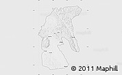 Silver Style Map of Tsamba Mangotsi (Foug.), single color outside