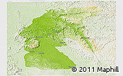 Physical Panoramic Map of Tsamba Mangotsi (Foug.), lighten