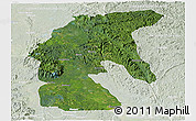 Satellite Panoramic Map of Tsamba Mangotsi (Foug.), lighten