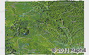 Satellite Panoramic Map of Tsamba Mangotsi (Foug.)
