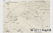 Shaded Relief Panoramic Map of Tsamba Mangotsi (Foug.)