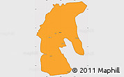 Political Simple Map of Tsamba Mangotsi (Foug.), cropped outside