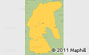 Savanna Style Simple Map of Tsamba Mangotsi (Foug.)