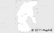 Silver Style Simple Map of Tsamba Mangotsi (Foug.)