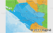 Political Shades 3D Map of Nyanga