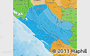 Political Shades Map of Nyanga