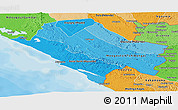 Political Shades Panoramic Map of Nyanga