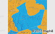Political 3D Map of Lope (Booue)