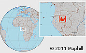 Gray Location Map of Lope (Booue)