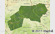 Satellite Map of Ogooue-Ivindo, physical outside