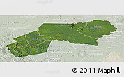 Satellite Panoramic Map of Ogooue-Ivindo, lighten