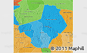 Political Shades 3D Map of Ogooue-Lolo