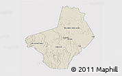 Shaded Relief 3D Map of Ogooue-Lolo, cropped outside