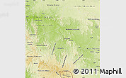 Physical Map of Ogooue-Lolo
