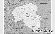 Gray 3D Map of Offoue-Onoye (Iboundji)