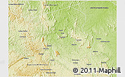 Physical 3D Map of Offoue-Onoye (Iboundji)