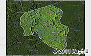 Satellite 3D Map of Offoue-Onoye (Iboundji), darken