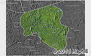 Satellite 3D Map of Offoue-Onoye (Iboundji), desaturated