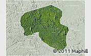 Satellite 3D Map of Offoue-Onoye (Iboundji), lighten